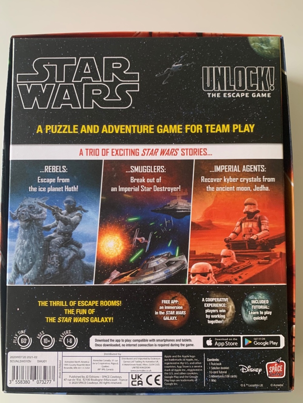 Star Wars Unlock! Escape Room Card Game Complete 3 Adventures 1–6 Players - Picture 5 of 8